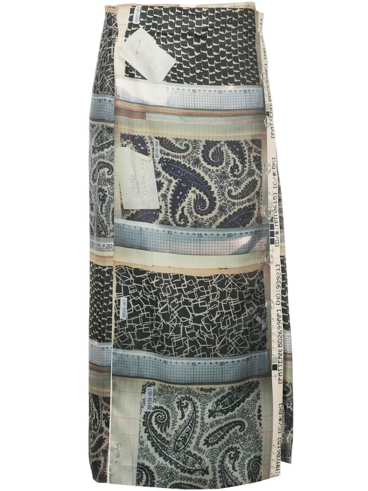 Maison Mihara Yasuhiro Multi-pattern Skirt - Multicolour