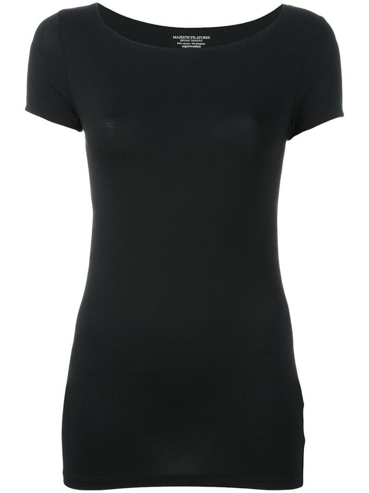 Majestic Filatures Classic T-shirt, Women's, Size: Iii, Black, Viscose/spandex/elastane