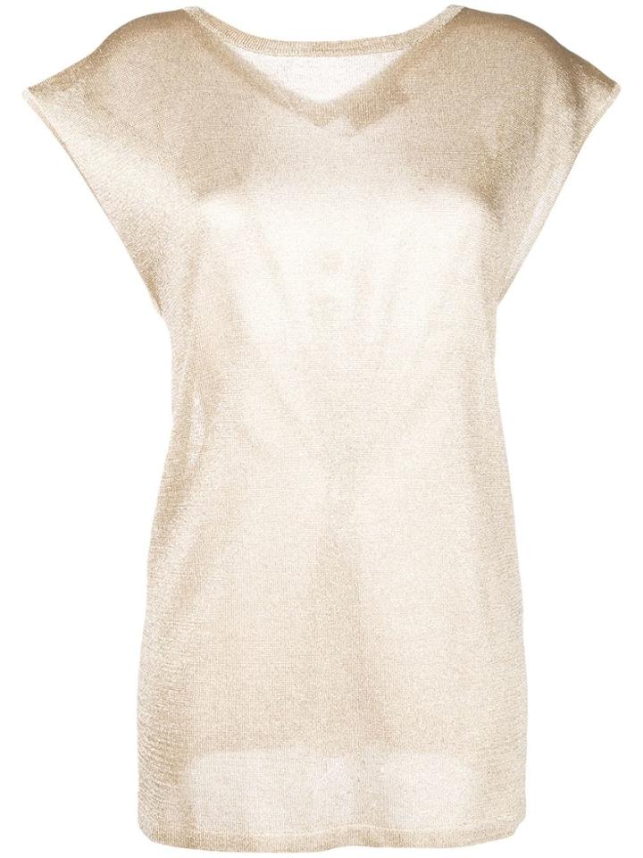 Missoni Short Sleeve Top - Gold