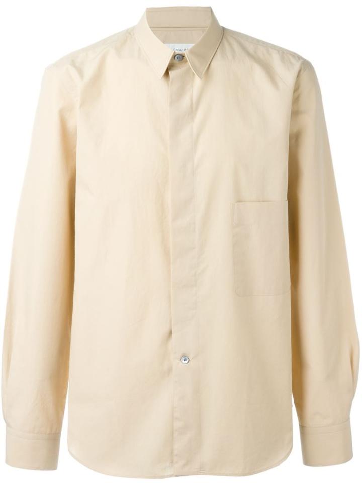Lemaire Patch Pocket Shirt, Men's, Size: 48, Nude/neutrals, Cotton