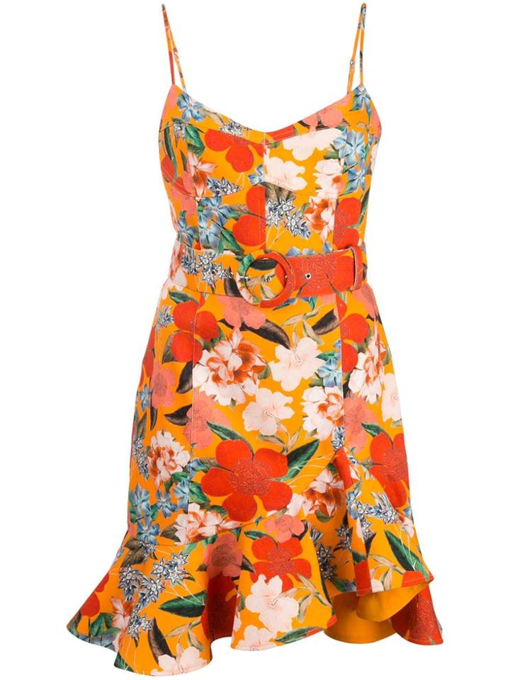 Nicholas Floral Shift Dress - Orange