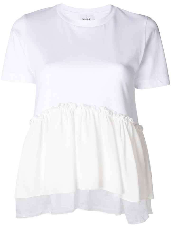 Dondup Layered Ruffle Blouse - White