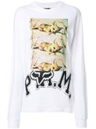 P.a.m. Fox Cub Print Sweater - White
