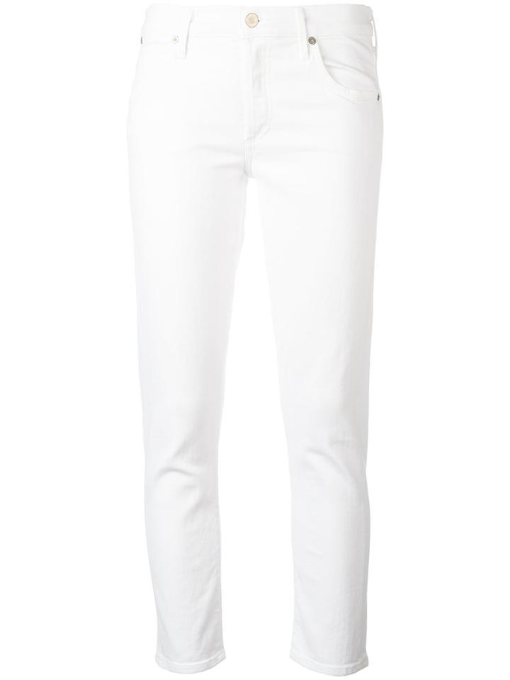 Citizens Of Humanity Slim-fit Jeans, Women's, Size: 26, White, Cotton/polyurethane