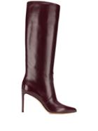Francesco Russo Pointed Knee Length Boots - Red