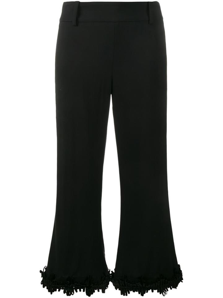 Creatures Of The Wind Fringed Flared Trousers - Black