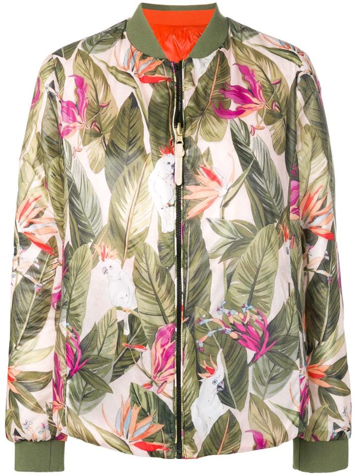Woolrich Leaf Bird Bomber Jacket - Green