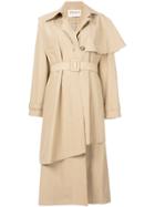 A.w.a.k.e. Asymmetric Trench Coat - Brown