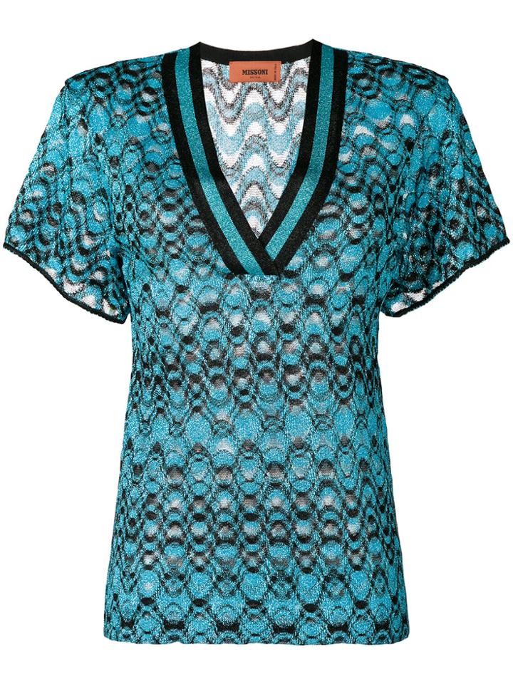 Missoni Knitted Top - Blue
