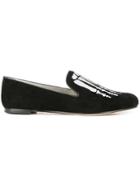 Mara & Mine Jem Skull Slippers - Black