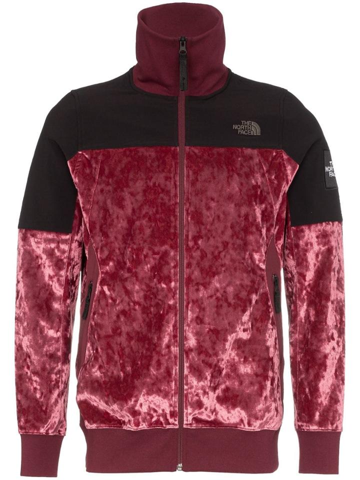 The North Face Black Label Stand Collar Zip Front Bomber Jacket - Red