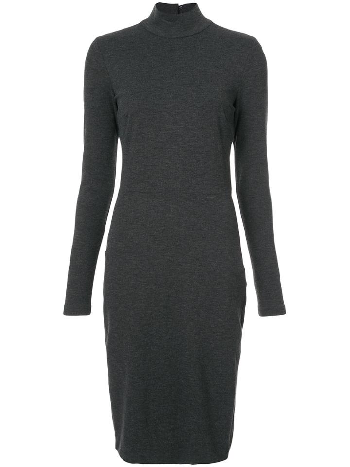 Fleur Du Mal Long Sleeve Knit Dress - Black