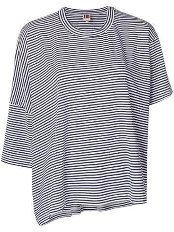 I'm Isola Marras Striped Asymmetric T-shirt - Blue