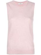 Pringle Of Scotland Sleeveless Fitted Sweater - Pink & Purple