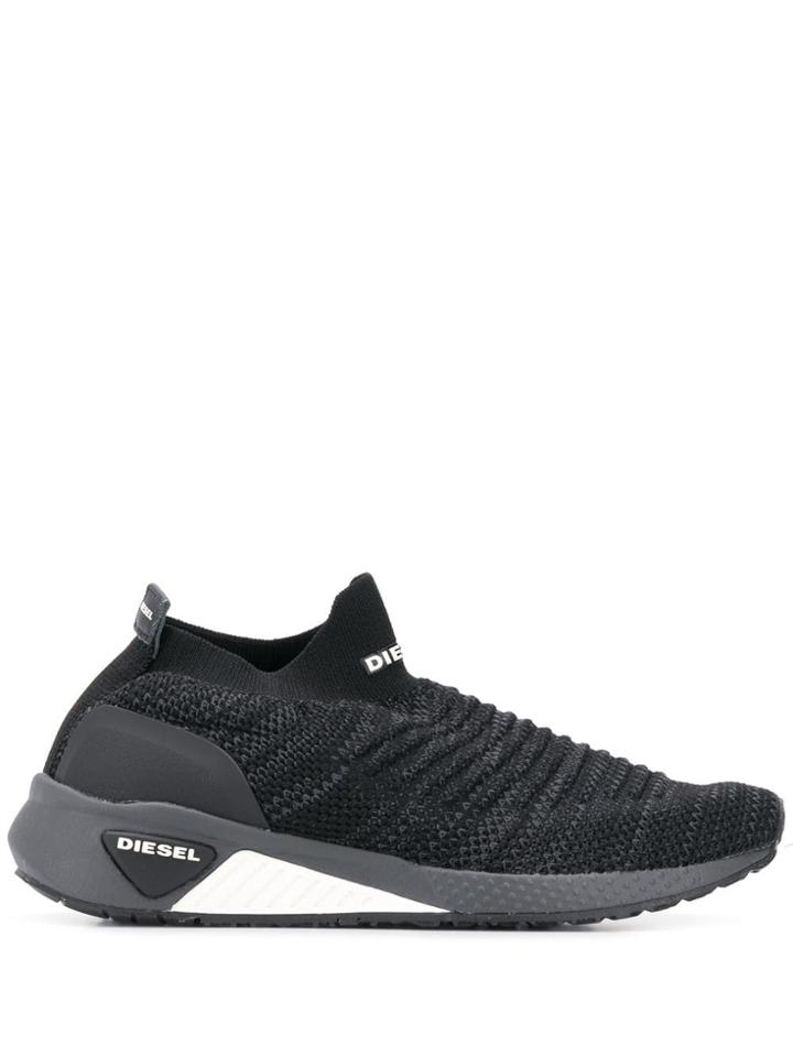 Diesel Sock-style Sneakers - Black