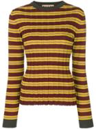 Marni Ribbed Knitted Top - Yellow & Orange