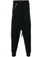 Yohji Yamamoto Tailored Drop-crotch Trousers - Blue