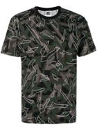Les Hommes Urban Camouflage Patterned T-shirt - Green