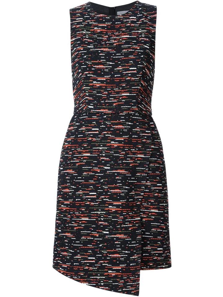 Grey Jason Wu Sleeveless Tweed Dress, Women's, Size: 2, Black, Cotton/viscose