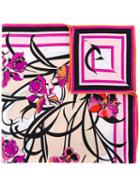 Emilio Pucci - Floral Print Scarf - Women - Silk - One Size, Pink, Silk