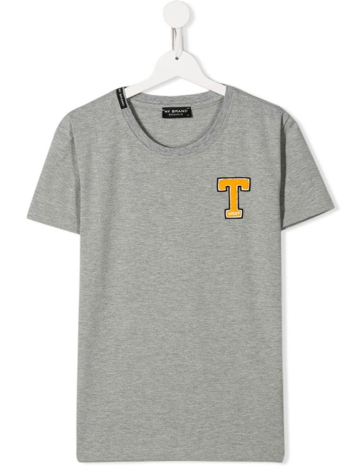 My Brand Kids Teen Chest Patch T-shirt - Grey