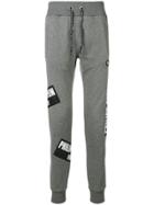 Philipp Plein Patched Joggers - Grey