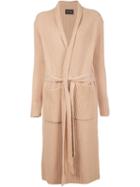Baja East Long Robe-effect Cardigan, Women's, Size: 0, Nude/neutrals, Cashmere/yak/virgin Wool