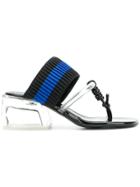 3.1 Phillip Lim Striped Open-toe Sandals - Black