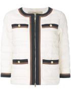 Herno Cropped Quilted Jacket - Nude & Neutrals