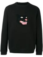 Maharishi Embroidered Panther Sweatshirt, Men's, Size: Xl, Black, Organic Cotton