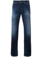 Diesel Straight Leg Jeans, Men's, Size: 33/30, Blue, Cotton/polyester/spandex/elastane