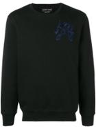 Alexander Mcqueen Embroidered Detail Sweatshirt - Black