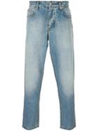 Ami Alexandre Mattiussi Loose-fit Cropped Jeans, Men's, Size: 32, Blue, Cotton