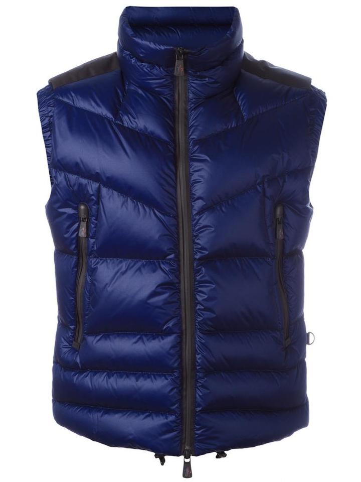 Moncler Grenoble Padded Sleeveless Gilet, Men's, Size: 5, Pink/purple, Polyamide/polyester/feather Down