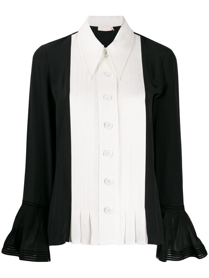 Tory Burch Two-tone Shirt - Black