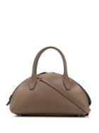 Rodo Zipped Half Circle Tote - Brown