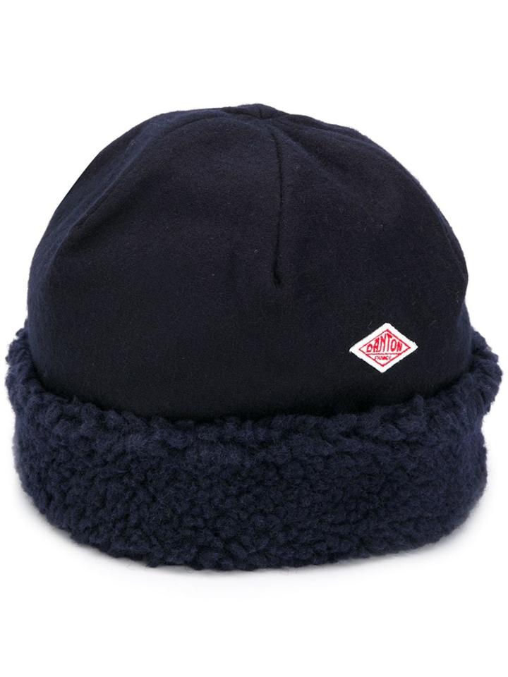 Danton Shearling Logo Hat - Blue
