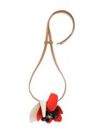 Marni Leather Strass Necklace - Nude & Neutrals