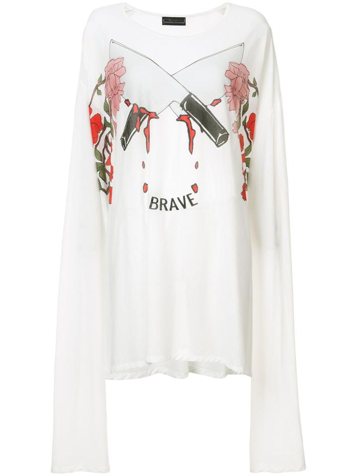 Barbara Bologna Crossed Cleaver Maxi T-shirt - White