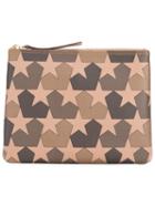 Ports 1961 - Star Print Clutch - Men - Leather - One Size, Brown, Leather