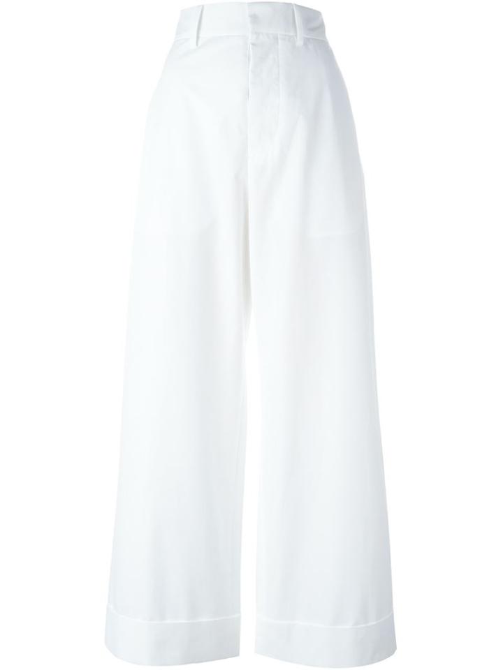 Sofie D'hoore 'pastis' Palazzo Trousers, Women's, Size: 38, White, Cotton