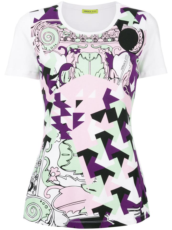 Versace Jeans Baroque Print T-shirt - White