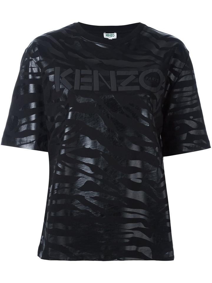 Kenzo Tiger Striped T-shirt