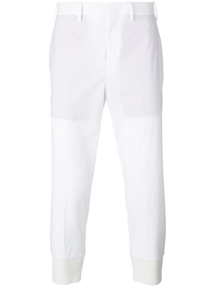 Neil Barrett - Cropped Trousers - Men - Cotton/spandex/elastane - 44, White, Cotton/spandex/elastane