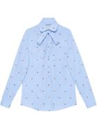Gucci Shirt With Strawberry Fil Coupé - Blue