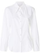 Khaite Curved Hem Shirt - White