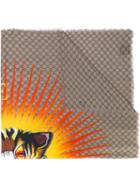 Gucci - Angry Cat Gg Supreme Scarf - Men - Silk/modal - One Size, Yellow/orange, Silk/modal
