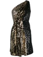 Paule Ka Sequinned Mini Dress - Black