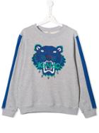 Kenzo Kids Logo Tiger Print Sweatshirt - Grey