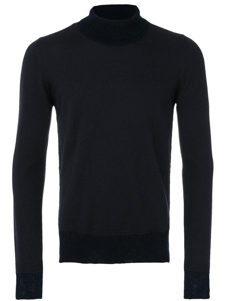 Maison Margiela Roll Neck Jumper - Blue